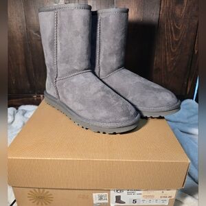 Gray UGG Classic Short Boots